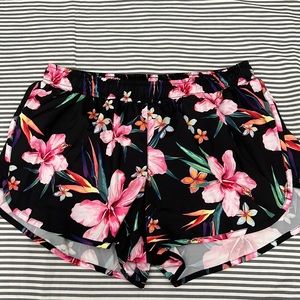 Tropical athletic shorts